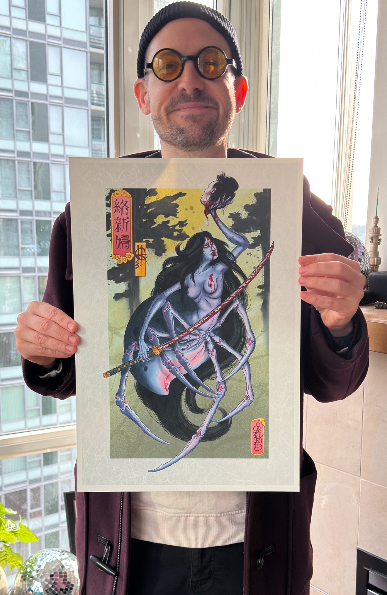 XL sized Jorōgumo print