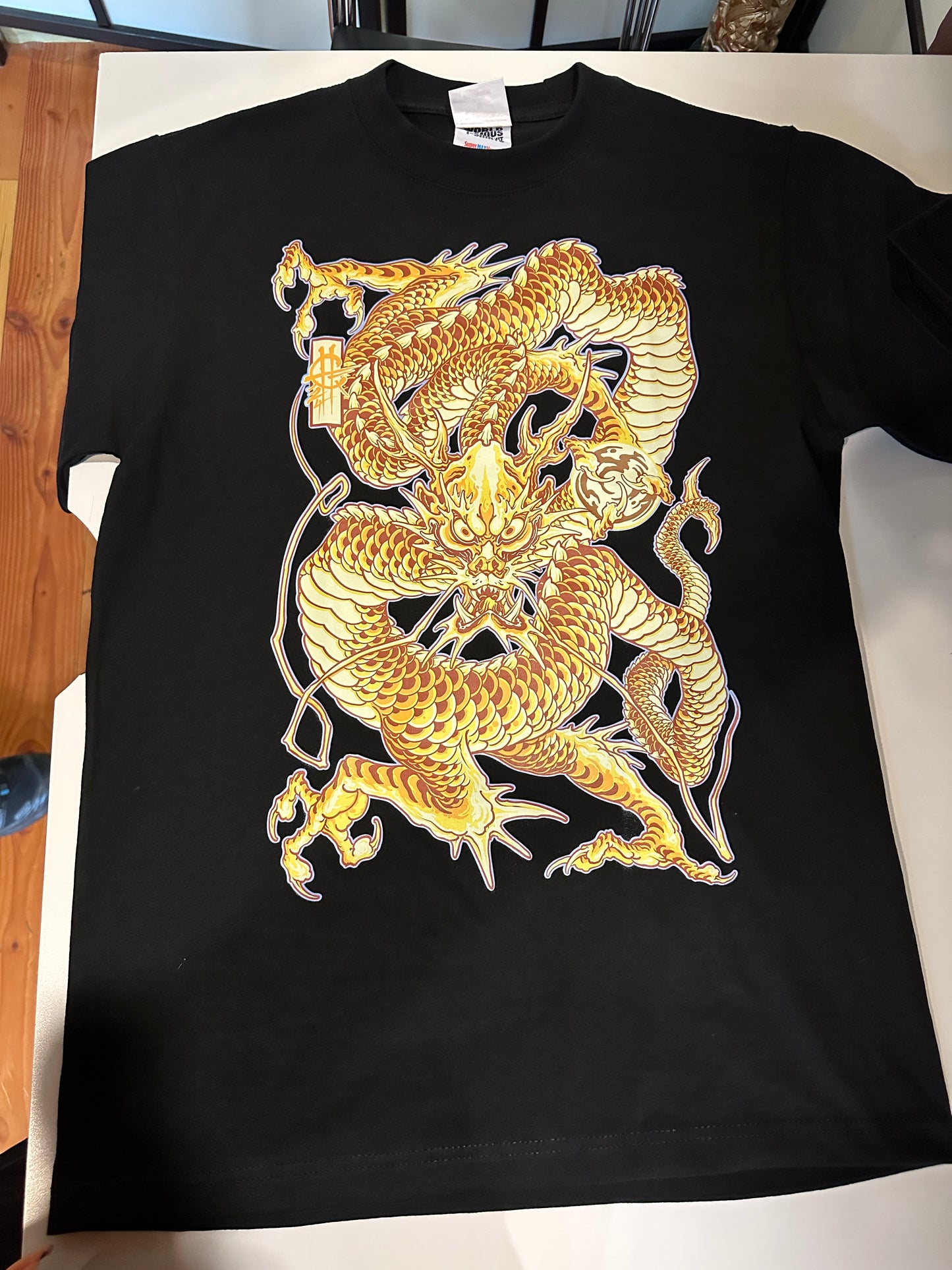 Golden dragon shirt